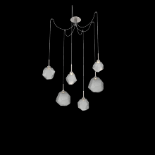 Hammerton SCB0039-06-BS-S-C01-L1 - Gem Round 6pc Swag Multi-Pendant