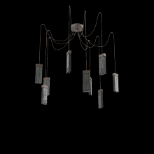 Hammerton SCB0042-09-FB-SG-C01-L3 - Parallel Round 9pc Swag Multi-Pendant