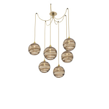 Hammerton SCB0047-06-GB-OB-C01-E2 - Terra Round 6pc Swag Multi-Pendant