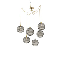 Hammerton SCB0047-06-GB-OS-C01-E2 - Terra Round 6pc Swag Multi-Pendant