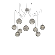 Hammerton SCB0047-09-BS-OS-C01-E2 - Terra Round 9pc Swag Multi-Pendant