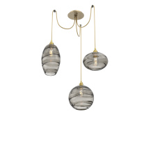 Hammerton SCB0048-03-GB-OS-C01-E2 - Misto Round 3pc Swag Multi-Pendant