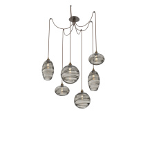 Hammerton SCB0048-06-FB-OS-C01-E2 - Misto Round 6pc Swag Multi-Pendant