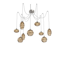 Hammerton SCB0048-09-BS-OB-C01-E2 - Misto Round 9pc Swag Multi-Pendant