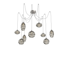 Hammerton SCB0048-09-BS-OS-C01-E2 - Misto Round 9pc Swag Multi-Pendant
