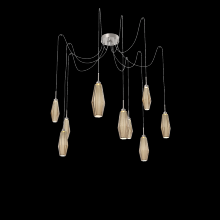 Hammerton SCB0049-09-BS-RB-C01-L3 - Aalto Round 9pc Swag Multi-Pendant