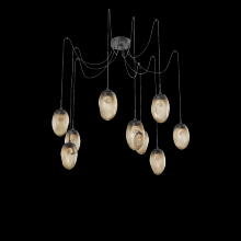 Hammerton SCB0067-09-MB-ZB-C01-L1 - Meteo Round 9pc Swag Multi-Pendant (LED)