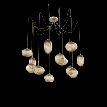 Hammerton SCB0069-12-GB-ZB-C01-L1 - Cosmos Round 12pc Swag Multi-Pendant (LED)