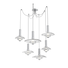 Hammerton SCB0098-06-CS-CG-C01-L3 - Cirrus Swag 6pc Multi-Pendant