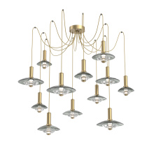 Hammerton SCB0098-12-GB-SG-C01-L3 - Cirrus Round 12pc Swag Multi-Pendant Chandelier