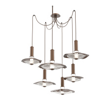 Hammerton SCB0099-06-BB-00-C01-L3-CG - Cumulus Swag 6pc Multi-Pendant