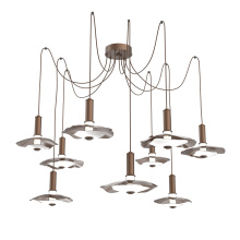 Hammerton SCB0099-09-BB-00-C01-L3-WI - Cumulus Round 9pc Swag Multi-Pendant Chandelier