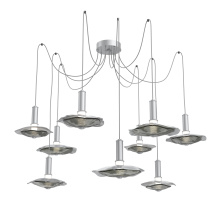 Hammerton SCB0099-09-CS-00-C01-L3-SG - Cumulus Round 9pc Swag Multi-Pendant Chandelier