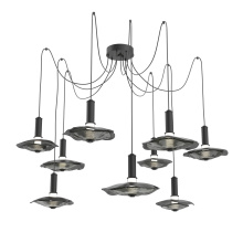Hammerton SCB0099-09-MB-00-C01-L3-SG - Cumulus Round 9pc Swag Multi-Pendant Chandelier