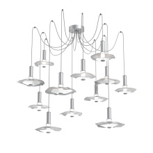 Hammerton SCB0099-12-CS-00-C01-L3-WI - Cumulus Round 12pc Swag Multi-Pendant Chandelier
