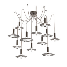Hammerton SCB0099-12-FB-00-C01-L3-WI - Cumulus Round 12pc Swag Multi-Pendant Chandelier