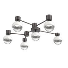 Hammerton SMB0093-H6-GP-C-L1-WI - Cabochon Flush Mount Wall Sconce Graphite