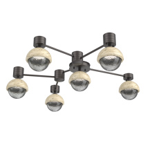Hammerton SMB0093-H6-GP-S-L3-TR - Cabochon Flush Mount Wall Sconce Graphite