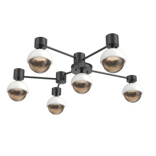 Hammerton SMB0093-H6-MB-B-L1-WI - Cabochon Flush Mount Wall Sconce Matte Black