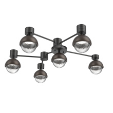 Hammerton SMB0093-H6-MB-C-L1-FB - Cabochon Flush Mount Wall Sconce Matte Black