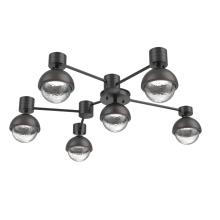Hammerton SMB0093-H6-MB-C-L1-GP - Cabochon Flush Mount Wall Sconce Matte Black