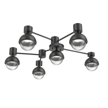 Hammerton SMB0093-H6-MB-C-L1-MS - Cabochon Flush Mount Wall Sconce Matte Black