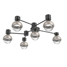 Hammerton SMB0093-H6-MB-C-L3-BS - Cabochon Flush Mount Wall Sconce Matte Black