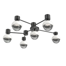 Hammerton SMB0093-H6-MB-S-L1-WI - Cabochon Flush Mount Wall Sconce Matte Black