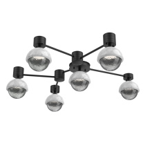 Hammerton SMB0093-H6-MB-S-L1-WM - Cabochon Flush Mount Wall Sconce Matte Black