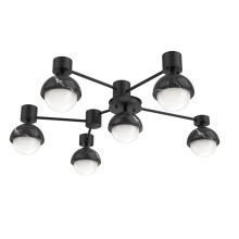Hammerton SMB0093-H6-MB-WL-L3-BM - Cabochon Flush Mount Wall Sconce Matte Black