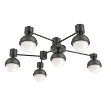 Hammerton SMB0093-H6-MB-WL-L3-GP - Cabochon Flush Mount Wall Sconce Matte Black