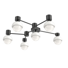 Hammerton SMB0093-H6-MB-WL-L3-WI - Cabochon Flush Mount Wall Sconce Matte Black