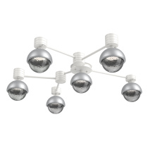 Hammerton SMB0093-H6-WI-S-L3-CS - Cabochon Flush Mount Wall Sconce Salt White