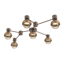 Hammerton SMB0093-HL-BB-A-L3-NB - Cabochon Flush Mount Wall Sconce Burnished Bronze