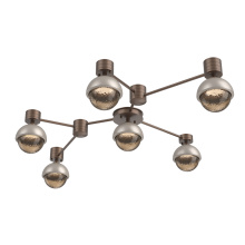 Hammerton SMB0093-HL-BB-B-L1-BS - Cabochon Flush Mount Wall Sconce Burnished Bronze