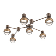 Hammerton SMB0093-HL-BB-C-L3-NB - Cabochon Flush Mount Wall Sconce Burnished Bronze