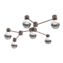 Hammerton SMB0093-HL-BB-S-L1-WI - Cabochon Flush Mount Wall Sconce Burnished Bronze