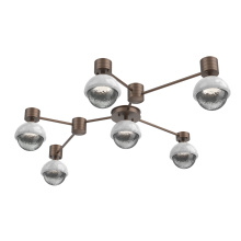 Hammerton SMB0093-HL-BB-S-L1-WM - Cabochon Flush Mount Wall Sconce Burnished Bronze