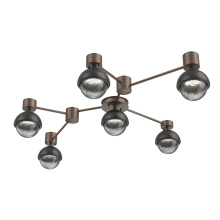 Hammerton SMB0093-HL-BB-S-L3-MB - Cabochon Flush Mount Wall Sconce Burnished Bronze