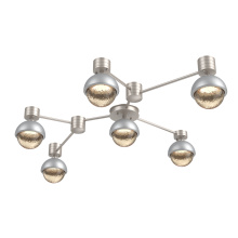 Hammerton SMB0093-HL-BS-A-L1-CS - Cabochon Flush Mount Wall Sconce Beige Silver