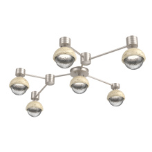 Hammerton SMB0093-HL-BS-C-L1-TR - Cabochon Flush Mount Wall Sconce Beige Silver