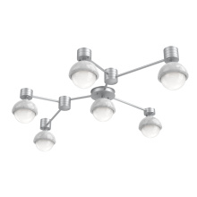 Hammerton SMB0093-HL-CS-WL-L3-WM - Cabochon Flush Mount Wall Sconce Classic Silver