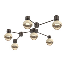 Hammerton SMB0093-HL-FB-A-L3-TR - Cabochon Flush Mount Wall Sconce Flat Bronze