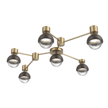 Hammerton SMB0093-HL-GB-C-L3-FB - Cabochon Flush Mount Wall Sconce Gilded Brass