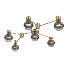 Hammerton SMB0093-HL-GB-S-L3-BB - Cabochon Flush Mount Wall Sconce Gilded Brass