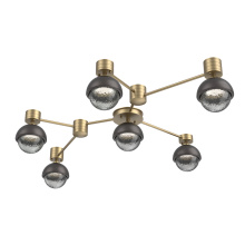 Hammerton SMB0093-HL-GB-S-L3-GP - Cabochon Flush Mount Wall Sconce Gilded Brass