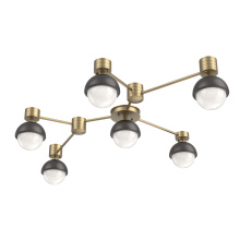 Hammerton SMB0093-HL-GB-WL-L3-GP - Cabochon Flush Mount Wall Sconce Gilded Brass