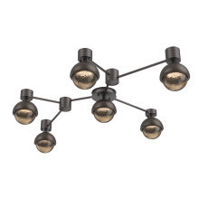 Hammerton SMB0093-HL-GP-B-L3-FB - Cabochon Flush Mount Wall Sconce Graphite