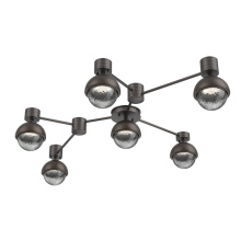 Hammerton SMB0093-HL-GP-S-L1-FB - Cabochon Flush Mount Wall Sconce Graphite