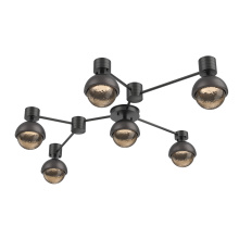 Hammerton SMB0093-HL-MB-B-L3-GP - Cabochon Flush Mount Wall Sconce Matte Black